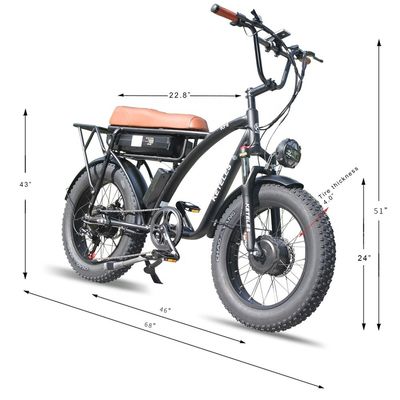 48V 23Ah リチウム電池 電動自転車 メカニカルディスクブレーキと強力なモーター