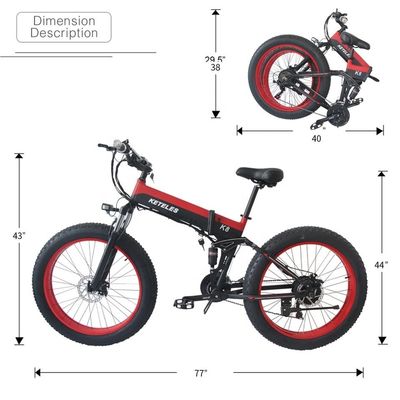 15AH バッテリー 26x4.0 インチ 電動自転車 高性能 1000W モーターと 7 スピードギア