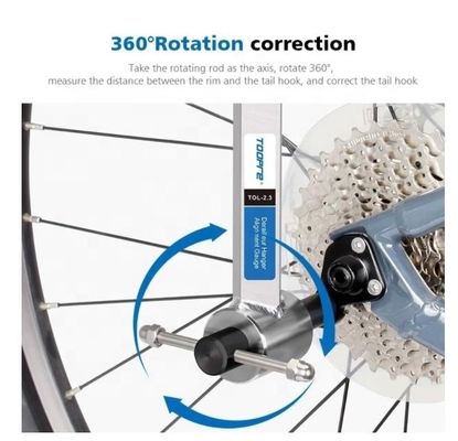 設計自転車修理ツールでバックシフトルグを修正する自転車デライラーハンガー修正器