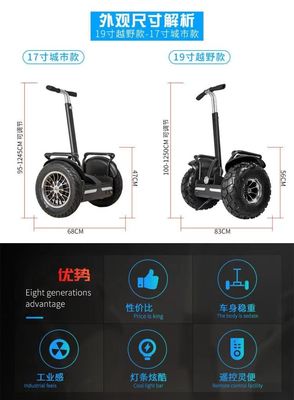 アンジェロル20インチ太いタイヤ2輪自動バランス電動車で 巡査をアップグレードします