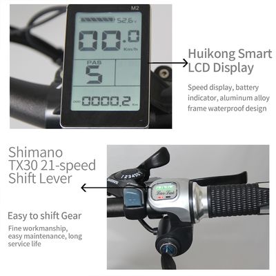 アルミ合金枠 48V 13AH リチウム電池 脂肪タイヤ 1000Wモーター付き電気自転車