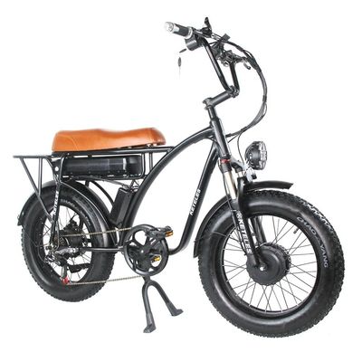 2000Wのダブルモーター電動自転車,後部ハブモーター位置と3時間の充電時間