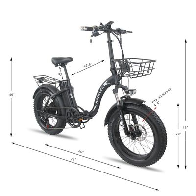 EU ストック 250W モーター 15AH リチウムバッテリー 折りたたむEバイクと 20x4.0インチ脂肪タイヤ