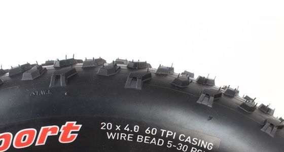 20x4.0 スノーバイク 黒 脂肪タイヤ ビーチバイク ゴム外輪 12-20インチ 2kg