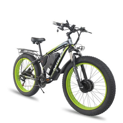 EU 倉庫 ディスクブレーキ 72V 2000W デュアルバックモーター 23AH リチウムバッテリー 26&quot;x4.0&quot; 脂肪タイヤ 電動自転車