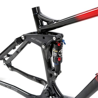 AL7005 ダブルサスペンション マウンテンバイクフレーム 120mm 17 19 インチダウンヒルバイクのための移動