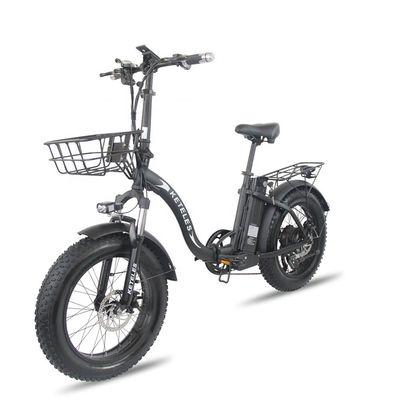 EU倉庫 1000W 20x4.0 脂肪タイヤ折りたたみ電気自転車 48V 18Ah リチウムバッテリー
