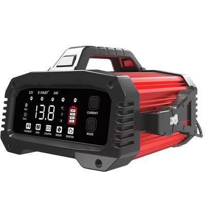 洗練されたデザイン Foxsur 12V 24V 25A スマートバッテリー充電器 自動車トラックプラグ 便利な修理