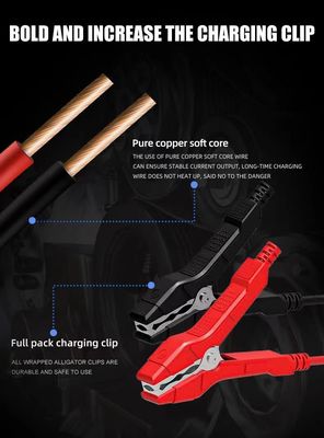 洗練されたデザイン Foxsur 12V 24V 25A スマートバッテリー充電器 自動車トラックプラグ 便利な修理