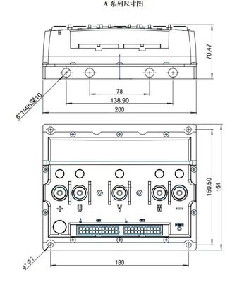 48V 27 スピードブラシレスDCコントローラー ブルートゥース付き 3KW-20KWの電気ハイブリッドバイク