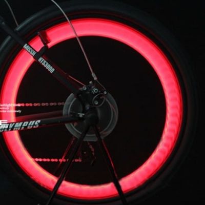 1 x ボタン バッテリー駆動 JWA シリコン自転車ライトフレーム