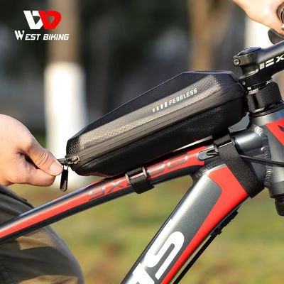 WEST BIKING 1-1.5L 自転車バッグ 防水EVAハードシェルとロードバイクフレームのために145g