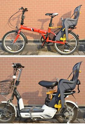プラスチック シェル 素材 広い空間 子供 安全 自転車 座席 子供 の 設置 が 簡単