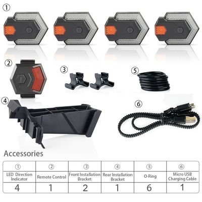ワイヤレス リモコン LED方向指示灯 バイクの警告灯