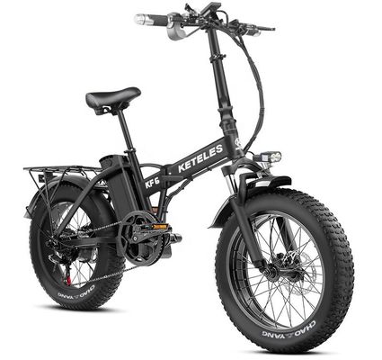 2024直行20x4.0インチ太タイヤ折りたたみEバイク7速ギア付き1000W 後部ハブモーター