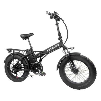 2024直行20x4.0インチ太タイヤ折りたたみEバイク7速ギア付き1000W 後部ハブモーター