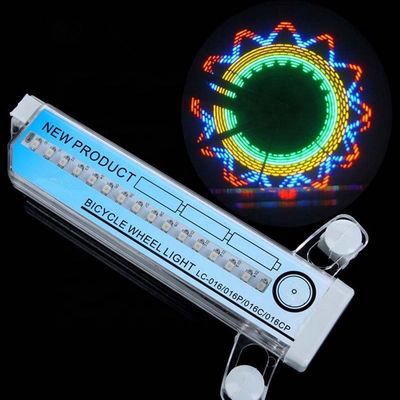 32 LEDフラッシュスポークライトランプ 24 インチホイール バッテリー駆動 屋外サイクリングライト