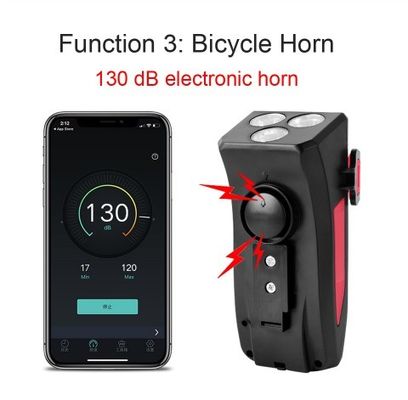 USB 充電可能 LED 自転車ヘッドライト 自転車ホーン 電話ホルダー 夜行用のパワーバンク