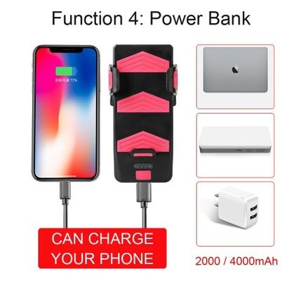 USB 充電可能 LED 自転車ヘッドライト 自転車ホーン 電話ホルダー 夜行用のパワーバンク