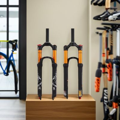 カーボン素材MTB自転車 26/27.5/29インチBMX自転車用エアショックフォーク 2024年