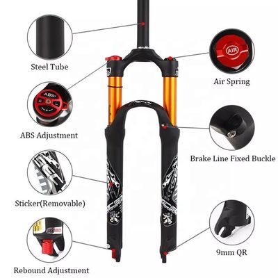カーボン素材MTB自転車 26/27.5/29インチBMX自転車用エアショックフォーク 2024年