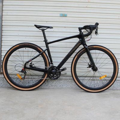 カーボンフレーム 砂利自転車 700C*40C 11 スピード APEX 道路レース用液圧ディスクブレーキ