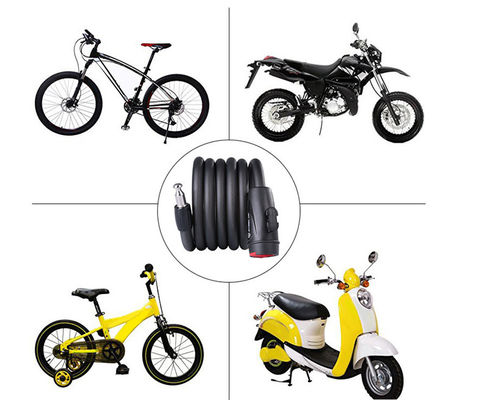 2022年 防盗自転車 スチールケーブルロック モウンテンMTB自転車用のポータブルセキュリティパッドロック
