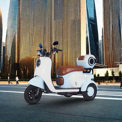 600Wモーターパワー 3輪スクーター 成人のための 後部ハブ モーター位置 統合バッテリー