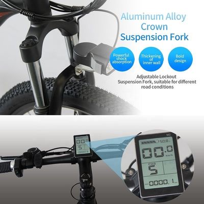 電動マウンテンバイク 26インチ電動自転車 48V 13Ah リチウムバッテリーと強力な500Wモーター