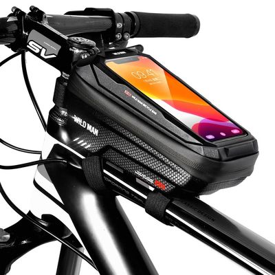防水6.6インチ電話ケース MTB パック 1L容量自転車用品用のタッチスクリーンバッグ