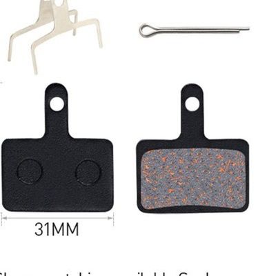 35x30.5mm レッド メタル ブレーキパッド 樹脂MTB マウンテンバイク ディスクローター ブレーキパッド