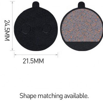 35x30.5mm レッド メタル ブレーキパッド 樹脂MTB マウンテンバイク ディスクローター ブレーキパッド