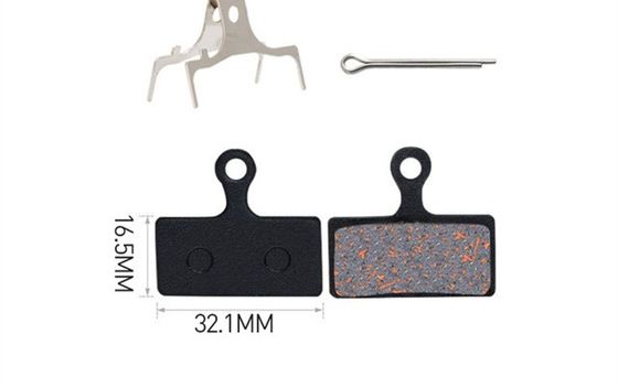 35x30.5mm レッド メタル ブレーキパッド 樹脂MTB マウンテンバイク ディスクローター ブレーキパッド