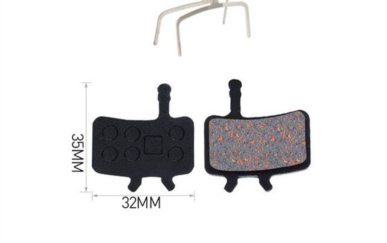 35x30.5mm レッド メタル ブレーキパッド 樹脂MTB マウンテンバイク ディスクローター ブレーキパッド