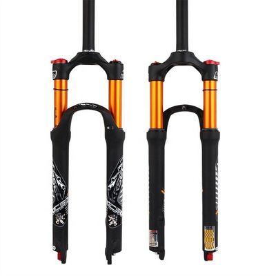 24-28インチ MTB 自転車 空気ショックフォーク 懸垂 ブレーキフォーク 700c ステア長 220m