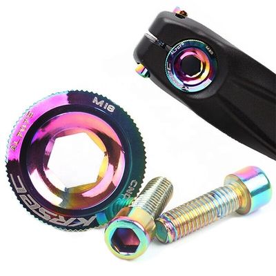 カテゴリー CRANK 2021 カラフル アルミ製自転車パーツ M18/M20 MTB クランケットカバースクリュー