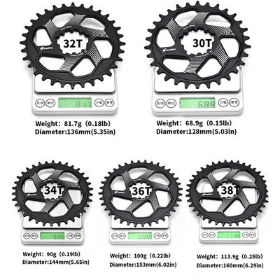 30/32/34/36/38T チェーンリングと 170mm クランク長さのMTB サイクルのクランセット