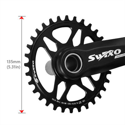 マウンテンバイクの下部ブレーキットクランセット 170mm クランクアームと32/34/36/38Tチェーンホイール